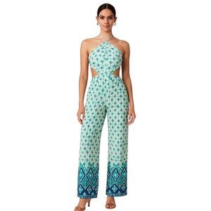 Earthbound Trading Co. Jumpsuit Teal Size L NWT